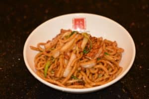A bowl of Shanghai fat noodles at ShangHai Taste.