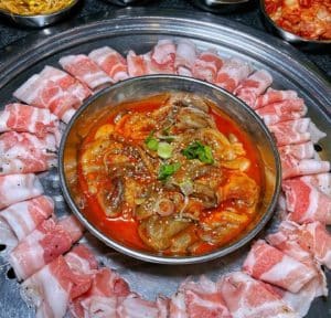 Korean hot pot from Biwon Korean BBQ and Sushi All You Can Eat in Las Vegas