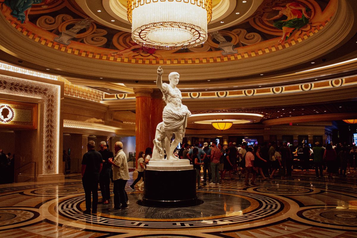 The foyer at Caesars Palace, Las Vegas
